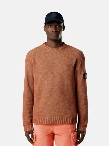 Stone Island Loose-Fit Crewneck Jumper with Contrast Stitch Details 5100016