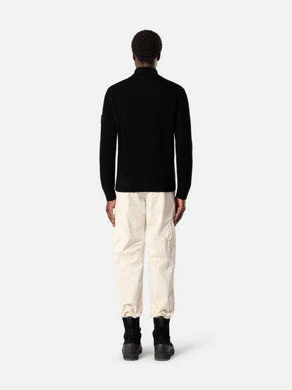 Stone Island Loose-Fit Zip-Up Jumper with Ribbed Trims 5100017