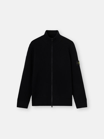 Stone Island Loose-Fit Zip-Up Jumper with Ribbed Trims 5100017