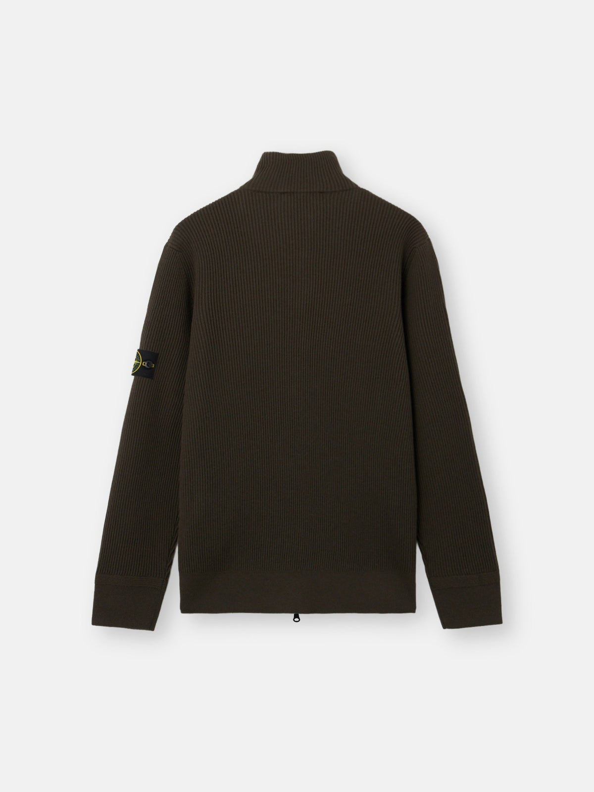 Stone Island Loose-Fit Zip-Up Jumper with Ribbed Trims 5100017