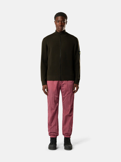 Stone Island Loose-Fit Zip-Up Jumper with Ribbed Trims 5100017