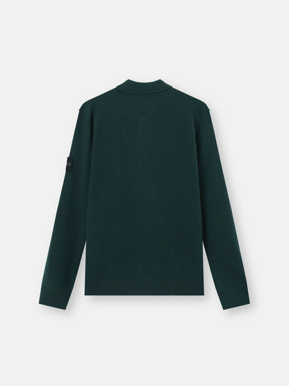 Stone Island Loose-Fit Polo Collar Jumper with Button Placket 5100018