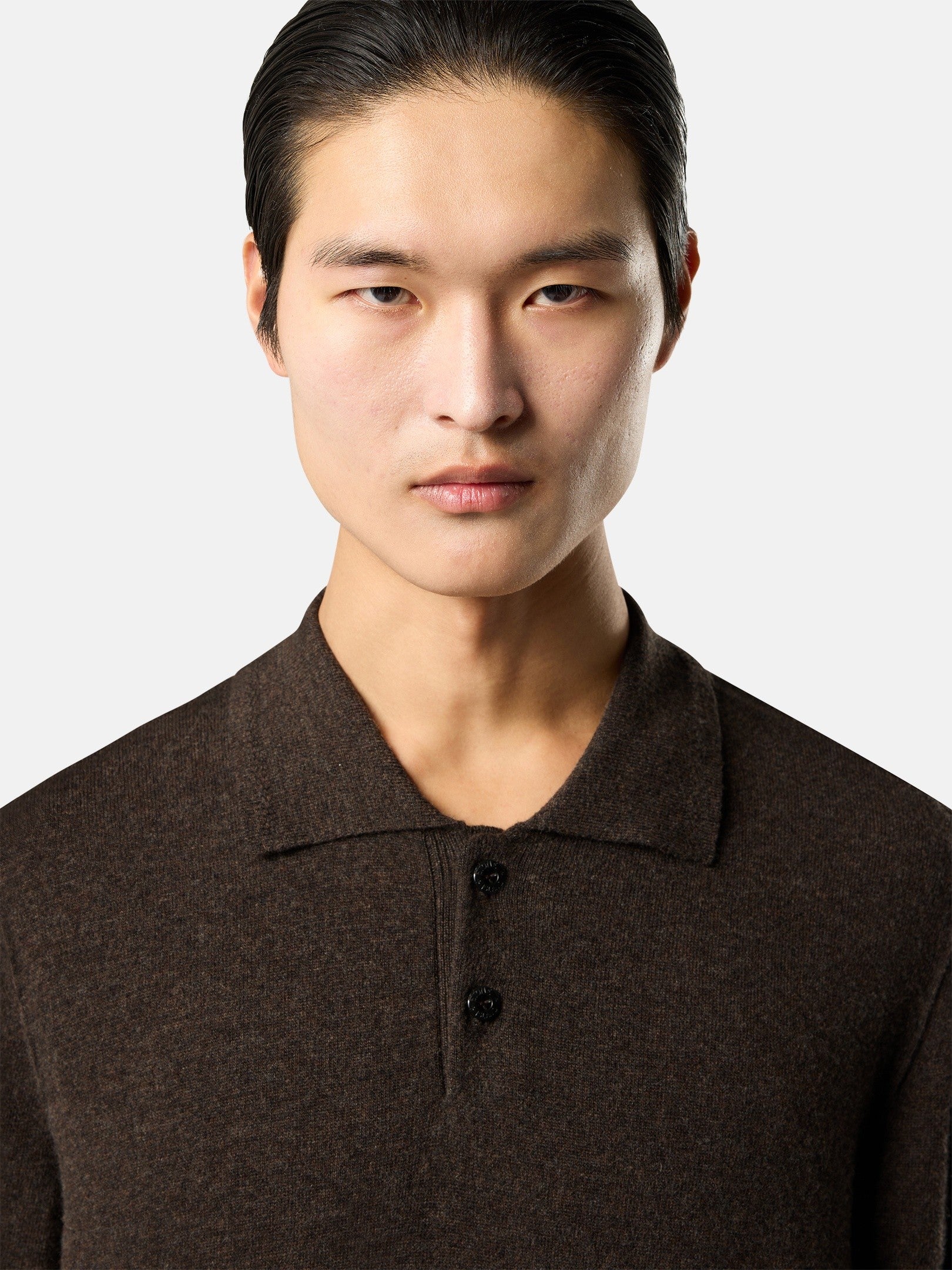Stone Island Loose-Fit Polo Collar Jumper with Button Placket 5100018