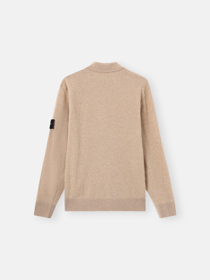 Stone Island Loose-Fit Polo Collar Jumper with Button Placket 5100018