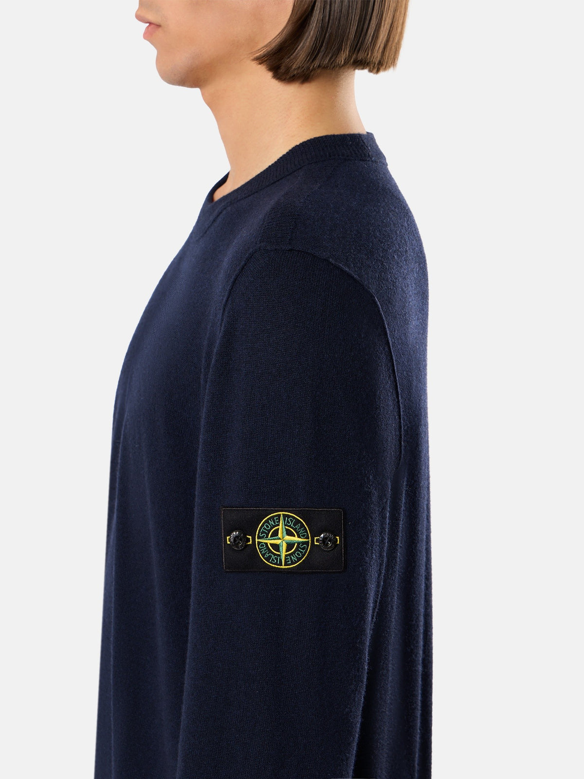 Stone Island Loose-Fit Crewneck Jumper with Ribbed Trims 5100021