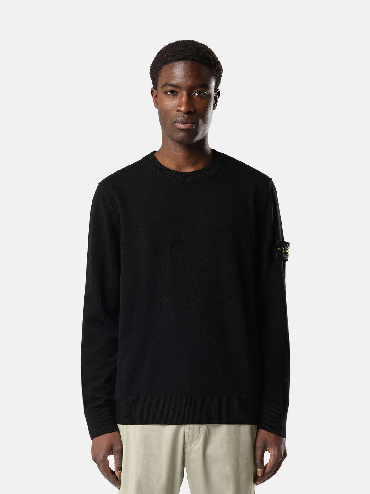 Stone Island Loose-Fit Crewneck Jumper with Ribbed Trims 5100021