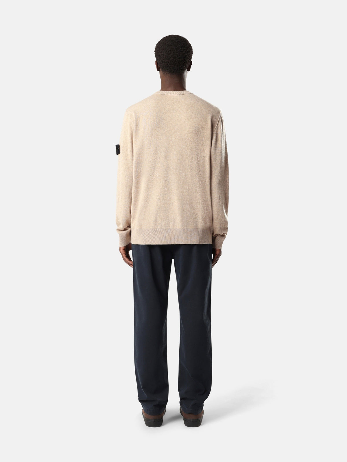 Stone Island Loose-Fit Crewneck Jumper with Ribbed Trims 5100021