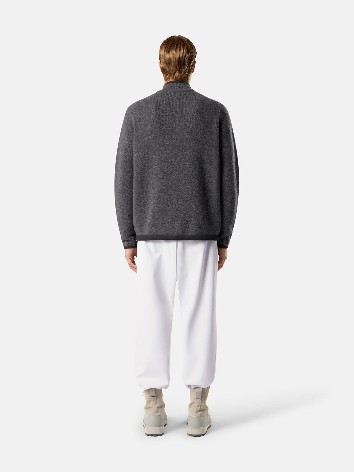 Stone Island Loose-Fit Half-Zip Jumper with Drawcord Hem 5100026