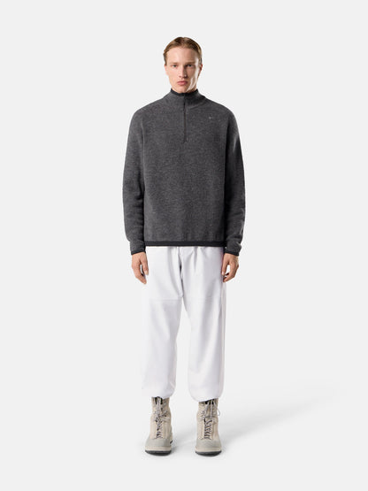 Stone Island Loose-Fit Half-Zip Jumper with Drawcord Hem 5100026