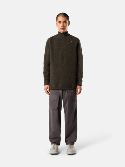 Stone Island Loose-Fit Half-Zip Jumper with Drawcord Hem 5100026