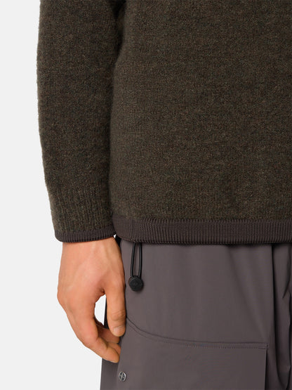 Stone Island Loose-Fit Half-Zip Jumper with Drawcord Hem 5100026