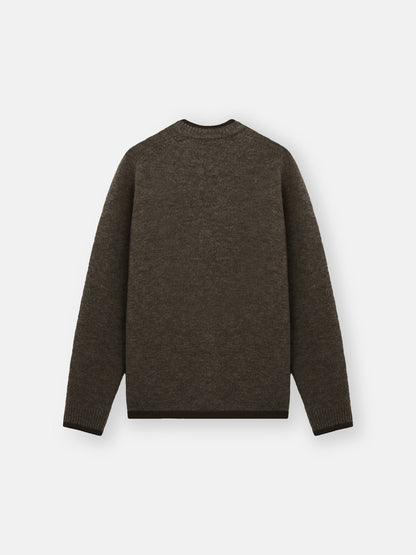Stone Island Loose-Fit Crewneck Jumper with Contrast Trims 5100028