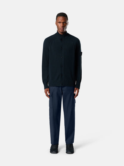 Stone Island Regular-Fit Button-Up Jumper With Raglan Sleeves 5100035