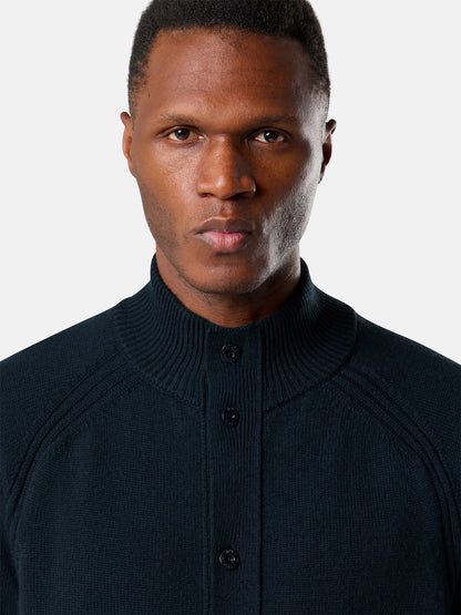Stone Island Regular-Fit Button-Up Jumper With Raglan Sleeves 5100035