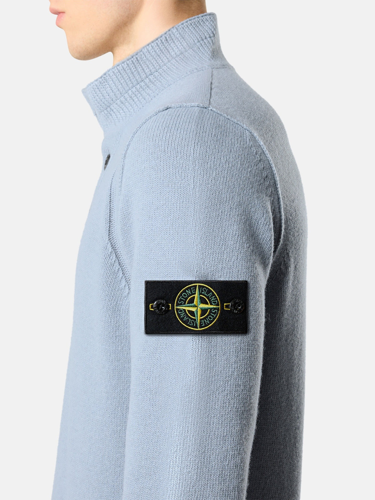 Stone Island Regular-Fit Half-Zip Jumper with Button Placket 5100040