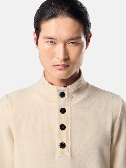 Stone Island Regular-Fit Half-Zip Jumper with Button Placket 5100040