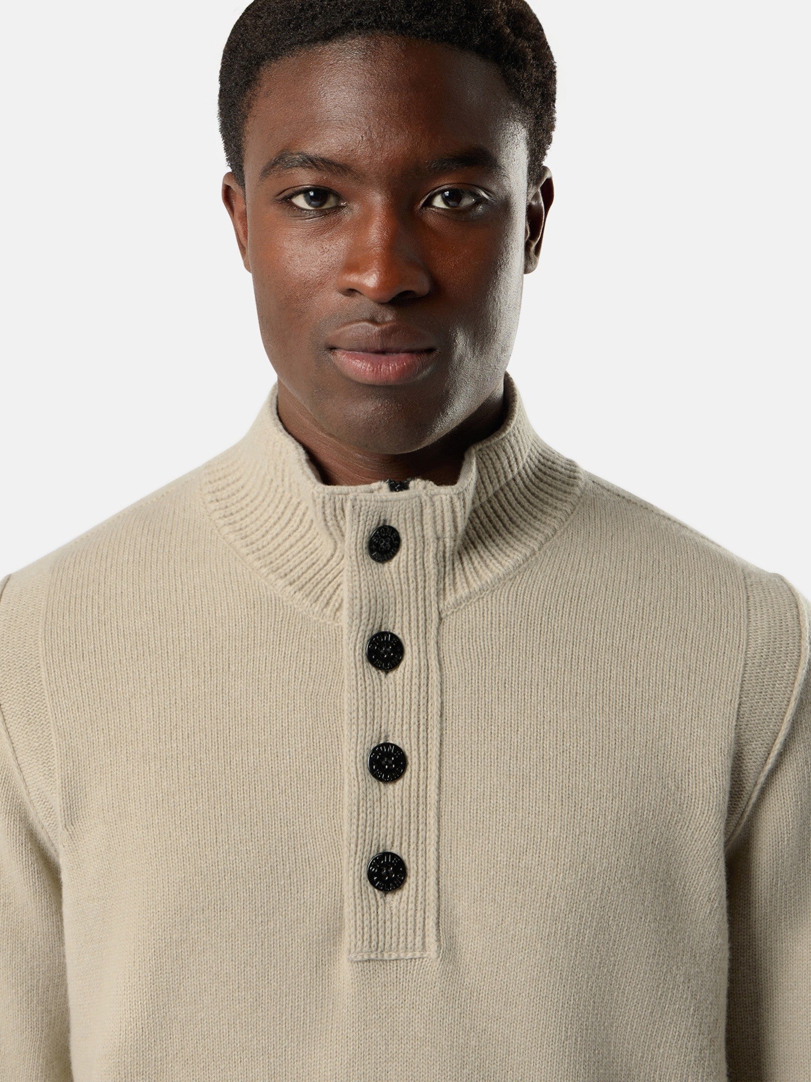 Stone Island Regular-Fit Half-Zip Jumper with Button Placket 5100040