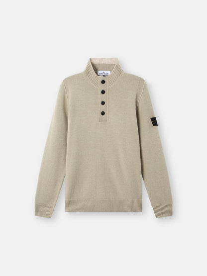 Stone Island Regular-Fit Half-Zip Jumper with Button Placket 5100040