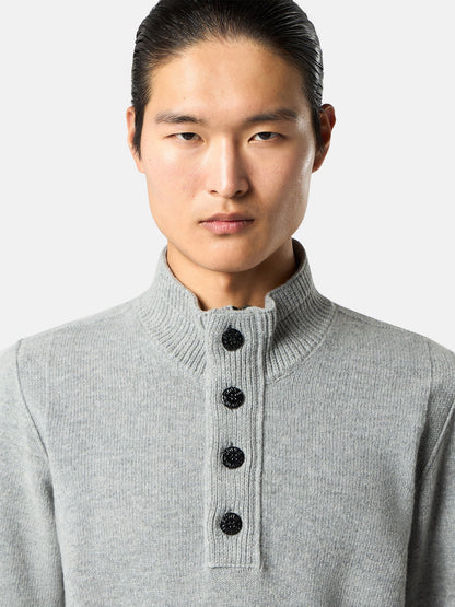 Stone Island Regular-Fit Half-Zip Jumper with Button Placket 5100040