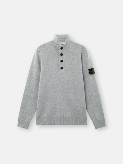 Stone Island Regular-Fit Half-Zip Jumper with Button Placket 5100040