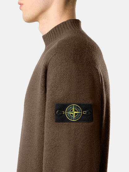 Stone Island Regular-Fit Mock Neck Jumper with Rolled Edges 5100041
