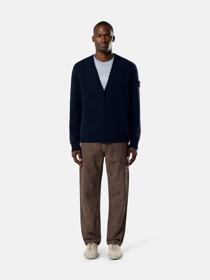 Stone Island Loose-Fit V-Neck Cardigan With Contrast Knit Details 5100046