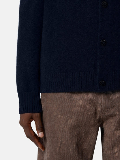 Stone Island Loose-Fit V-Neck Cardigan With Contrast Knit Details 5100046