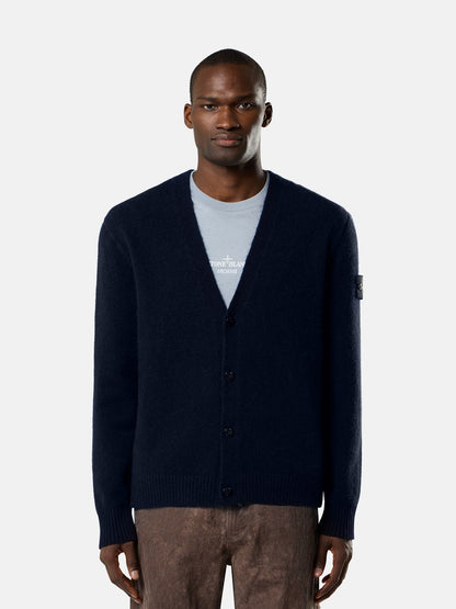 Stone Island Loose-Fit V-Neck Cardigan With Contrast Knit Details 5100046