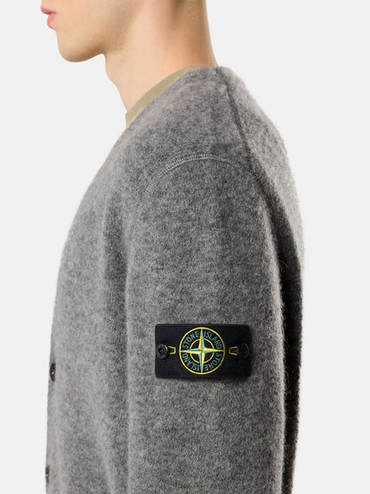 Stone Island Loose-Fit V-Neck Cardigan With Contrast Knit Details 5100046