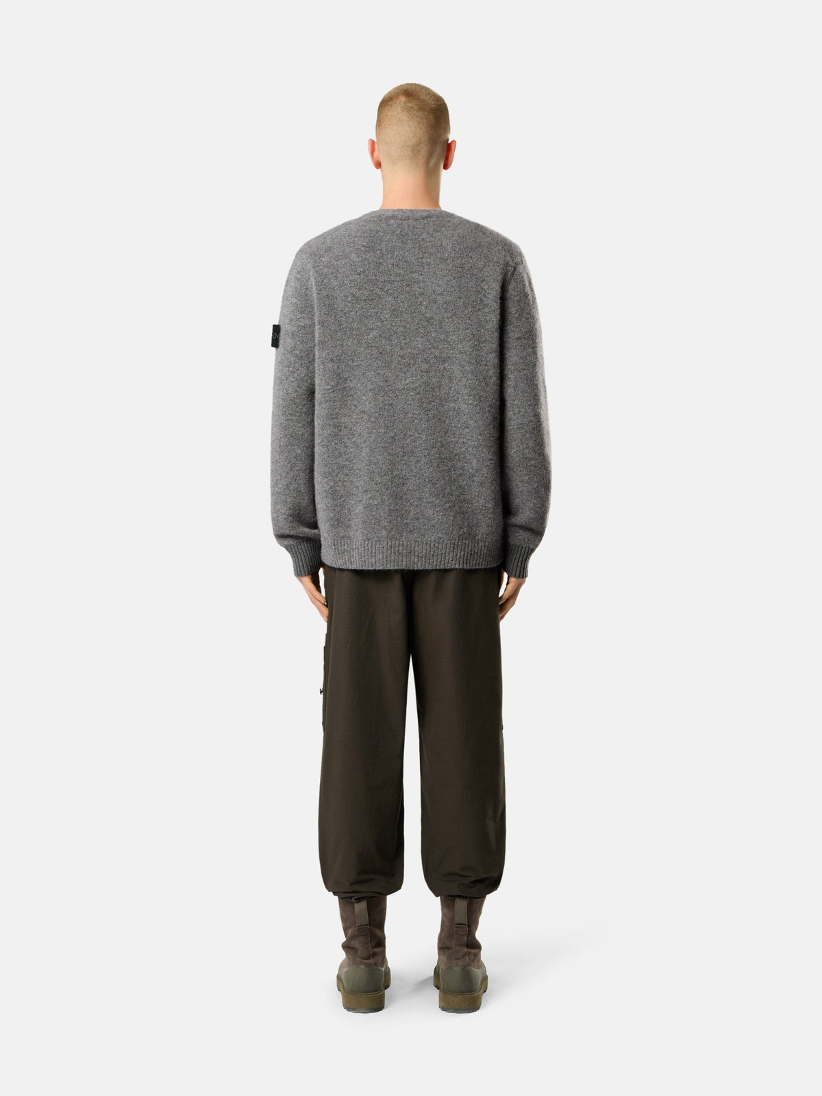 Stone Island Loose-Fit V-Neck Cardigan With Contrast Knit Details 5100046