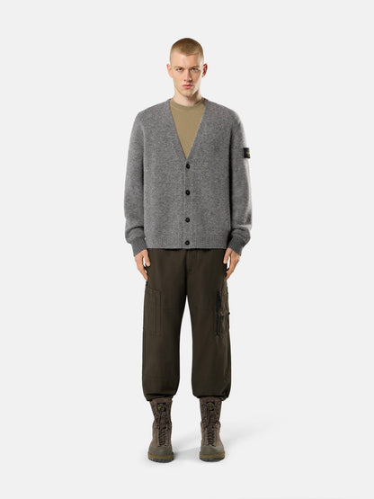 Stone Island Loose-Fit V-Neck Cardigan With Contrast Knit Details 5100046