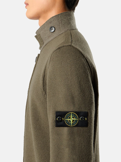 Stone Island Regular-Fit Zip-Up Jumper with Button Placket 5100047