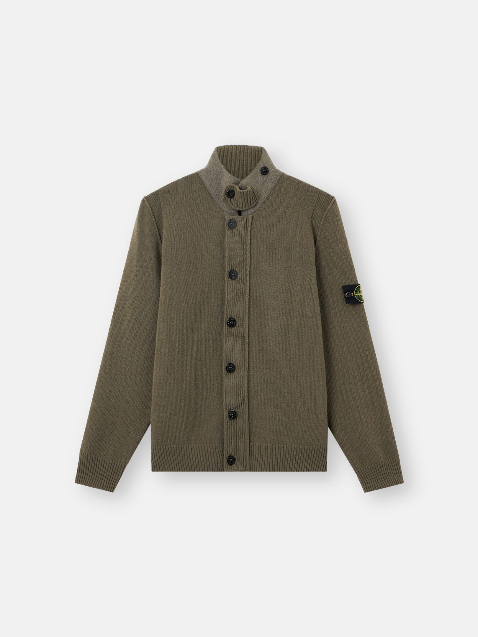 Stone Island Regular-Fit Zip-Up Jumper with Button Placket 5100047