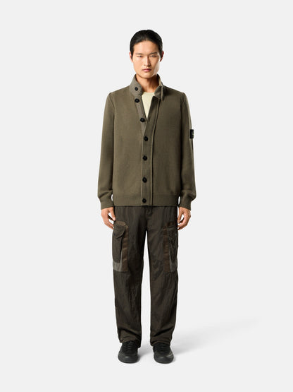 Stone Island Regular-Fit Zip-Up Jumper with Button Placket 5100047