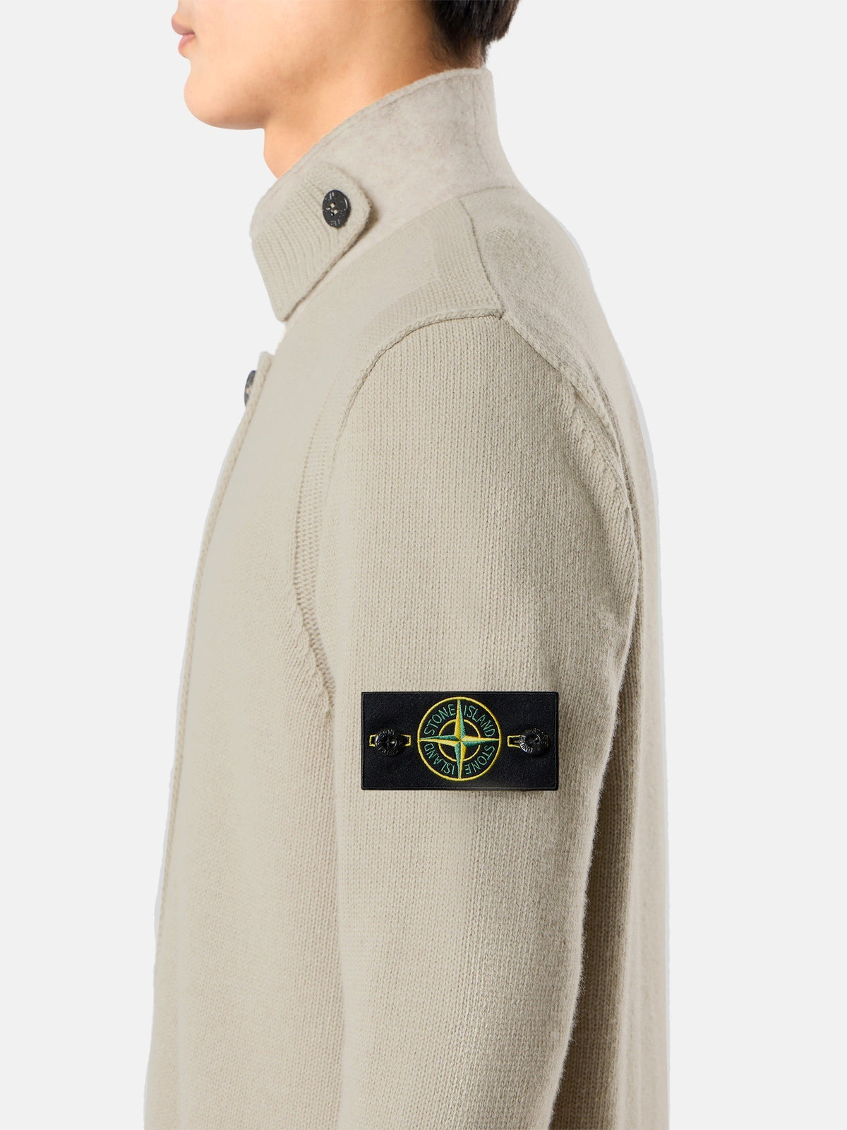 Stone Island Regular-Fit Zip-Up Jumper with Button Placket 5100047