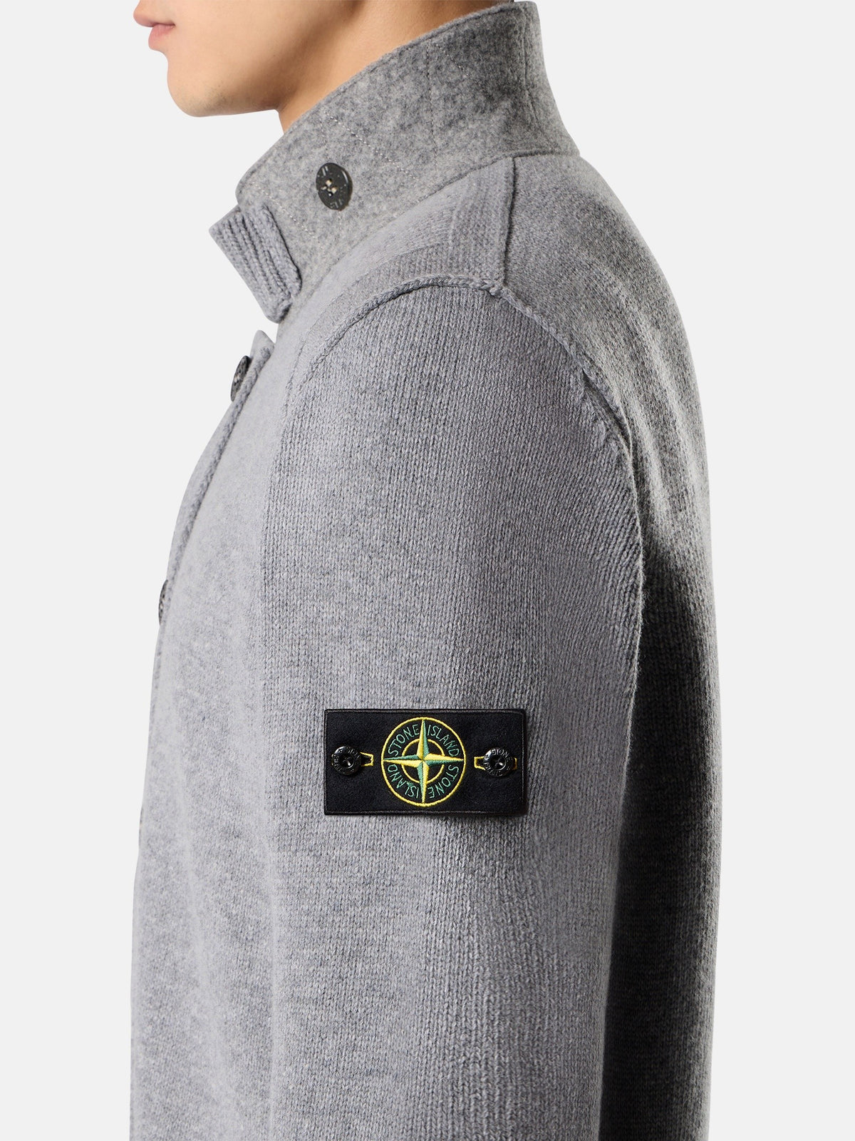 Stone Island Regular-Fit Zip-Up Jumper with Button Placket 5100047