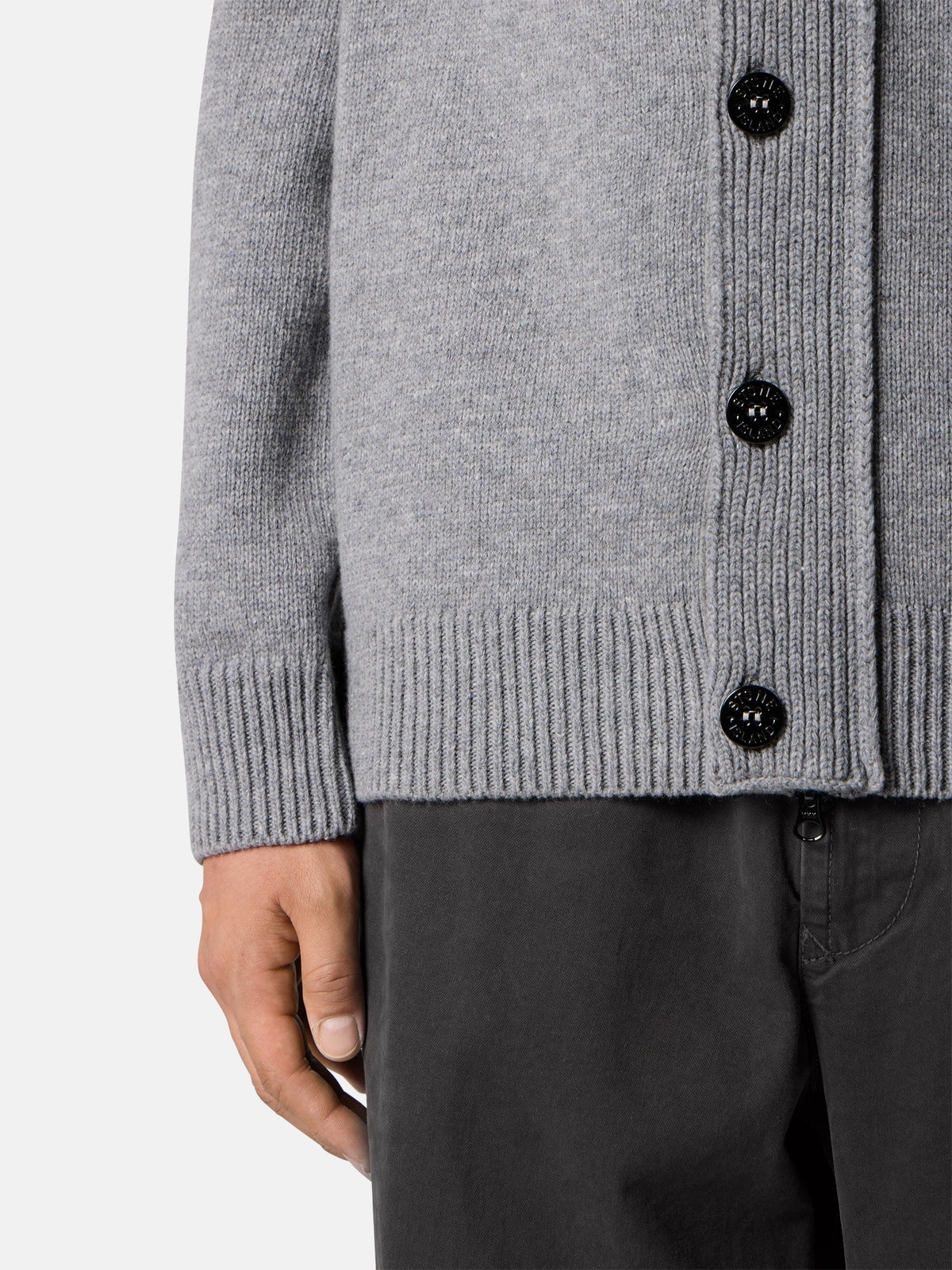 Stone Island Regular-Fit Zip-Up Jumper with Button Placket 5100047