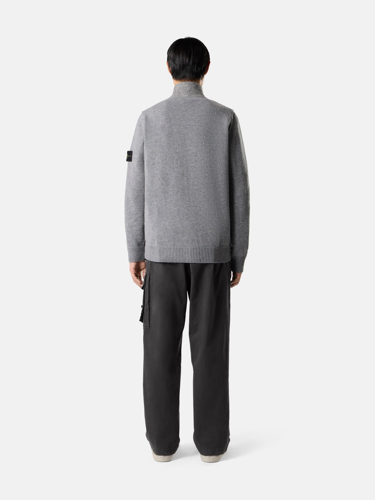 Stone Island Regular-Fit Zip-Up Jumper with Button Placket 5100047