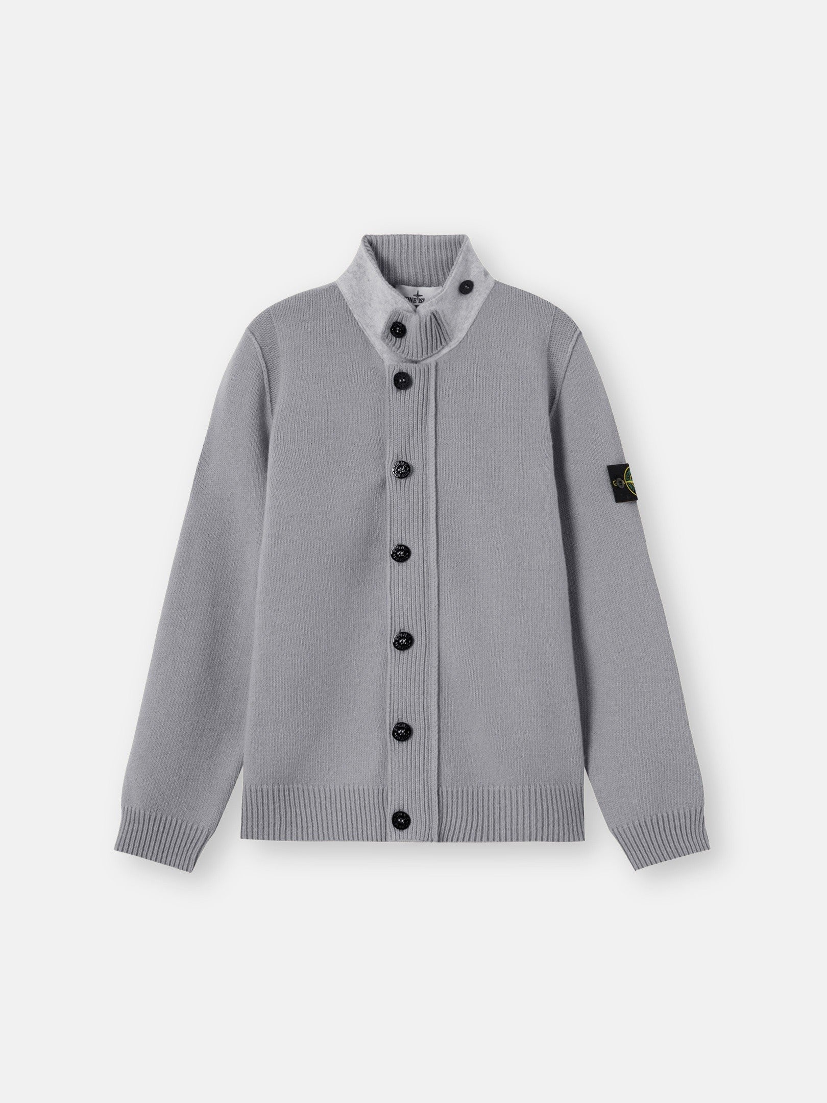 Stone Island Regular-Fit Zip-Up Jumper with Button Placket 5100047