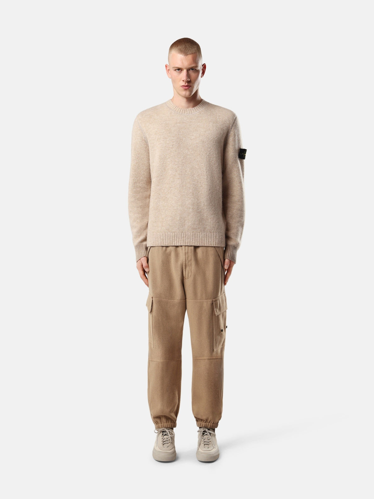 Stone Island Loose-Fit Crewneck Jumper With Contrast Knit Details 5100050