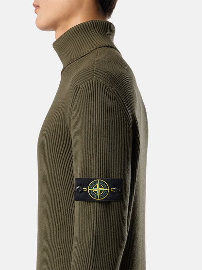 Stone Island Turtleneck Jumper with Finely Ribbed Trims 5100052