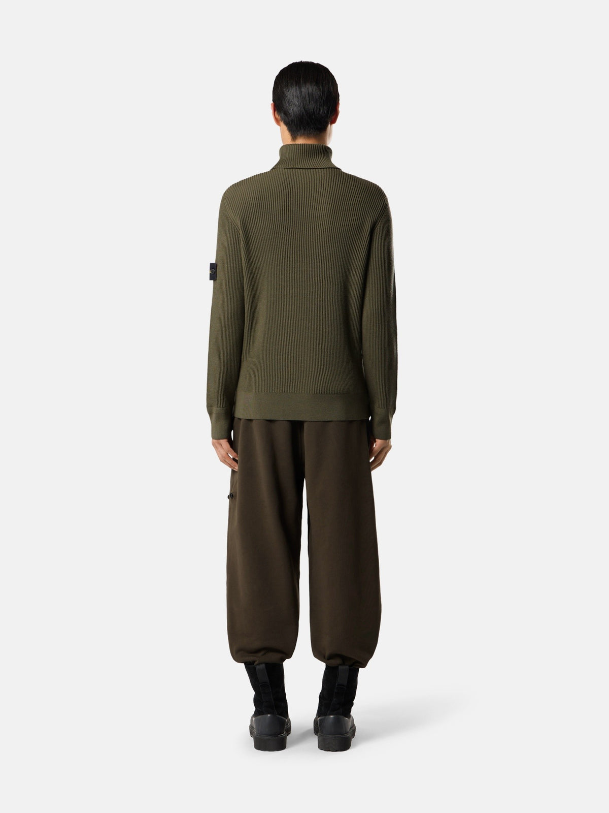 Stone Island Turtleneck Jumper with Finely Ribbed Trims 5100052