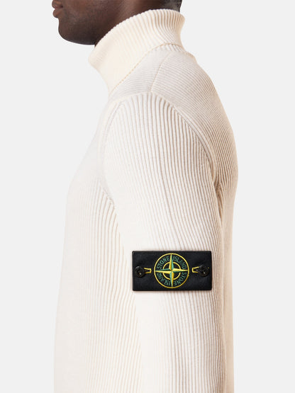 Stone Island Turtleneck Jumper with Finely Ribbed Trims 5100052