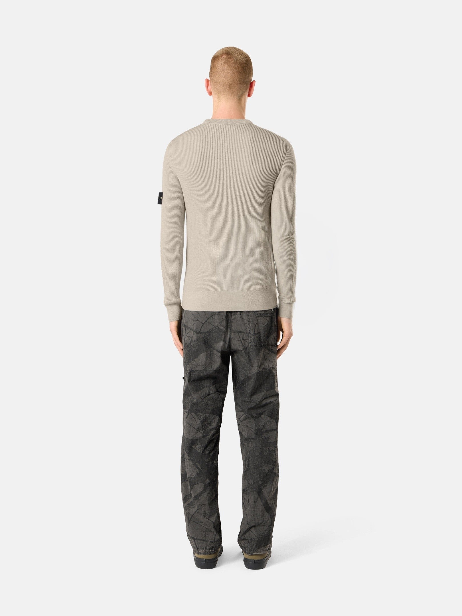 Stone Island Crewneck Jumper with Ribbed Trims 5100053