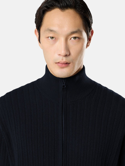 Stone Island Loose-Fit Zip-Up Stand Collar Jumper 5100054