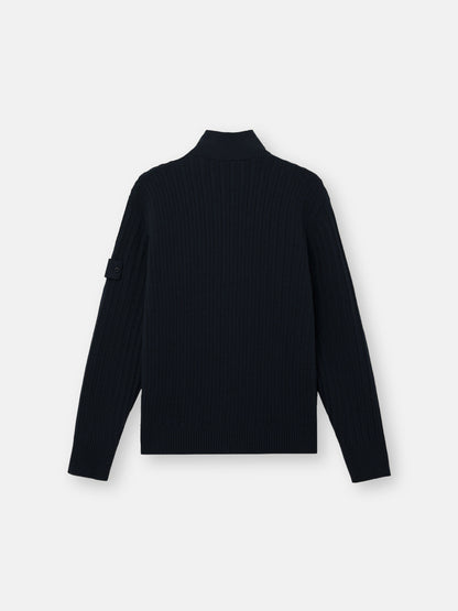 Stone Island Loose-Fit Zip-Up Stand Collar Jumper 5100054