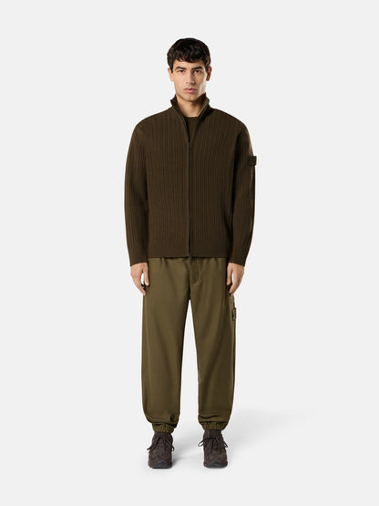 Stone Island Loose-Fit Zip-Up Stand Collar Jumper 5100054