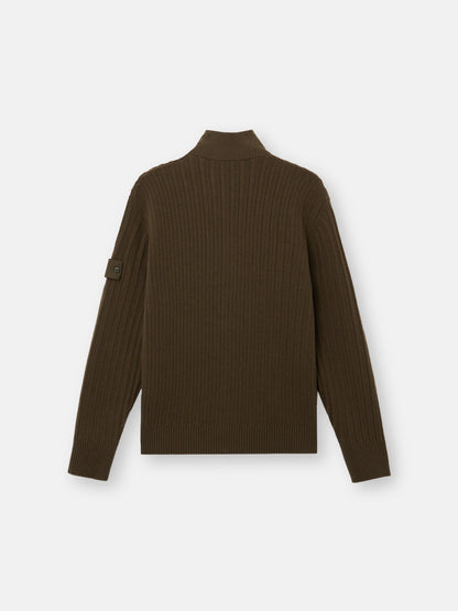 Stone Island Loose-Fit Zip-Up Stand Collar Jumper 5100054