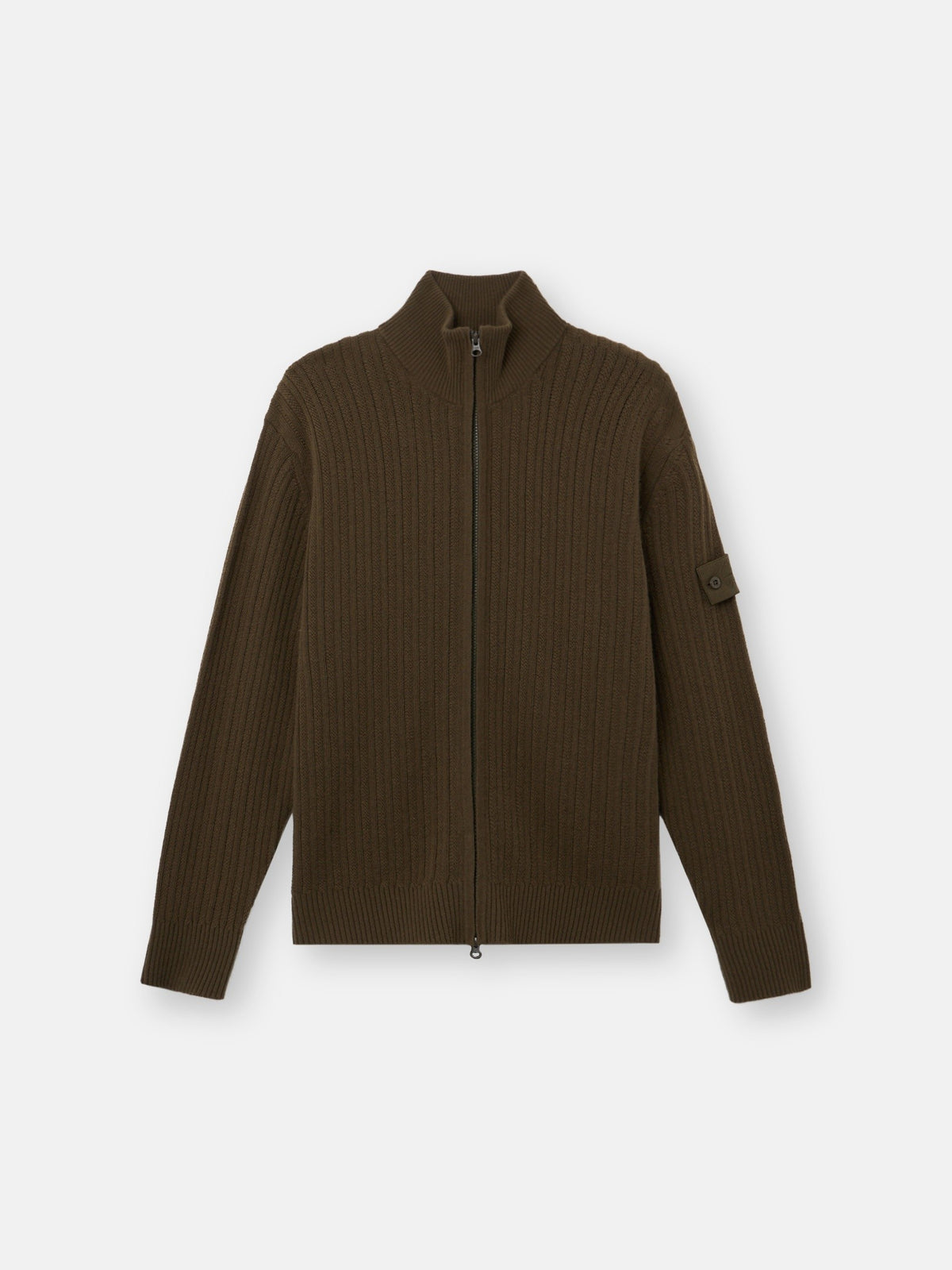 Stone Island Loose-Fit Zip-Up Stand Collar Jumper 5100054
