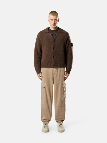 Stone Island Loose-Fit Collared Jumper With Back Raglan Sleeves 5100056